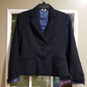 Van Heusen Blazer Jacket size Small Navy Pinstripe